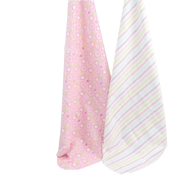 New wholesale Custom Super Soft 100 Sheet Receiving Swaddle 4PCS/PACK Cotton Flannel Baby Blanket Printed Bedding