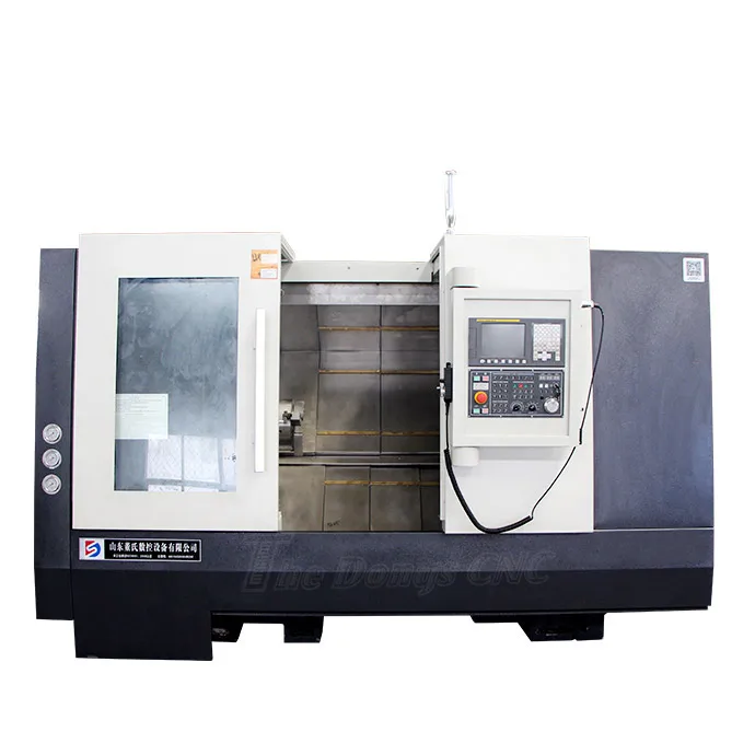 Slant bed cnc turning center live tool 8 station hydraulic turret CNC lathe