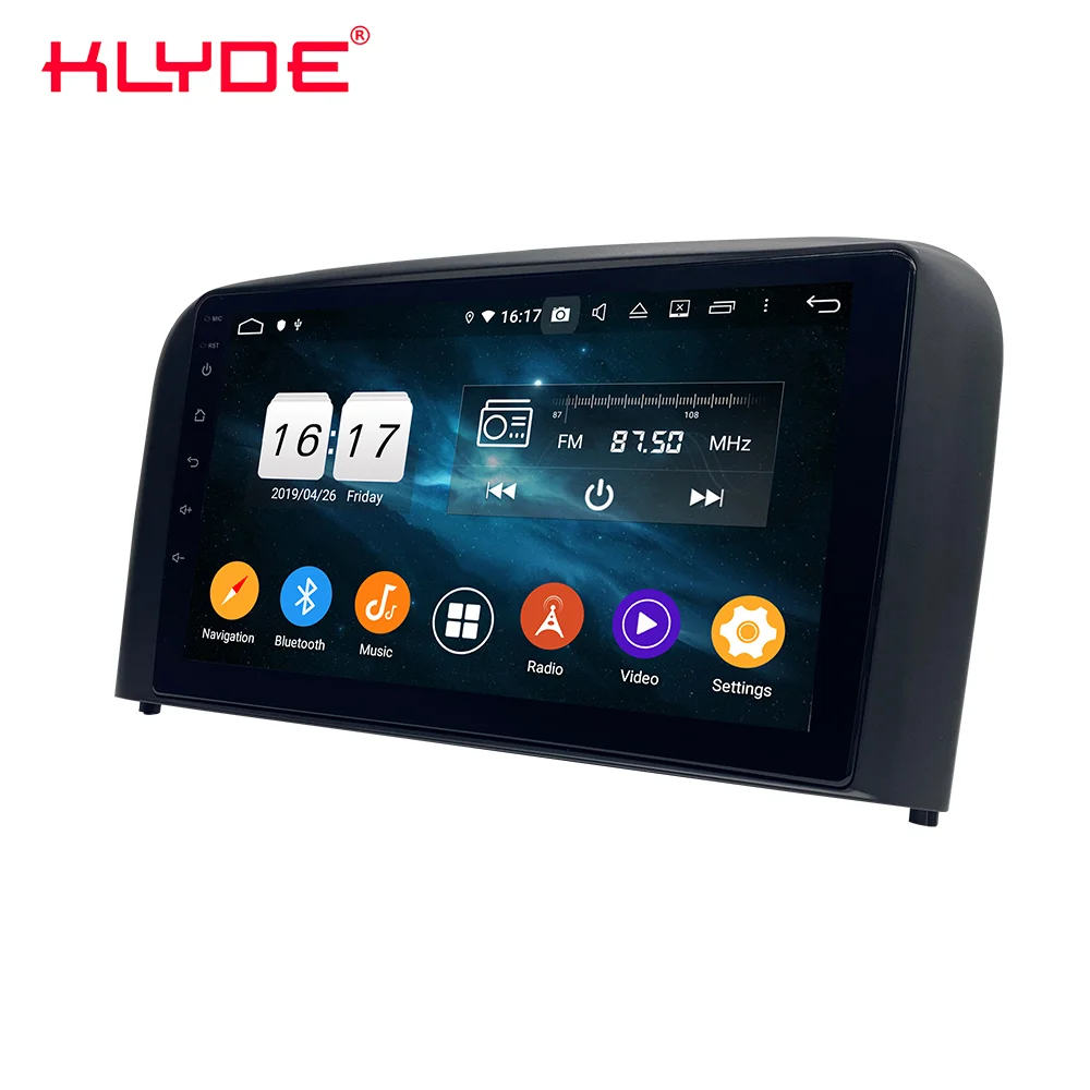 KLYDE KD-1754 Android 10 автомобильный dvd-плеер автомобиля видео GPS PX5 4g + 64g 8 core 9 дюймов разделение сенсорный экран для VOLVO S80 2001-2006