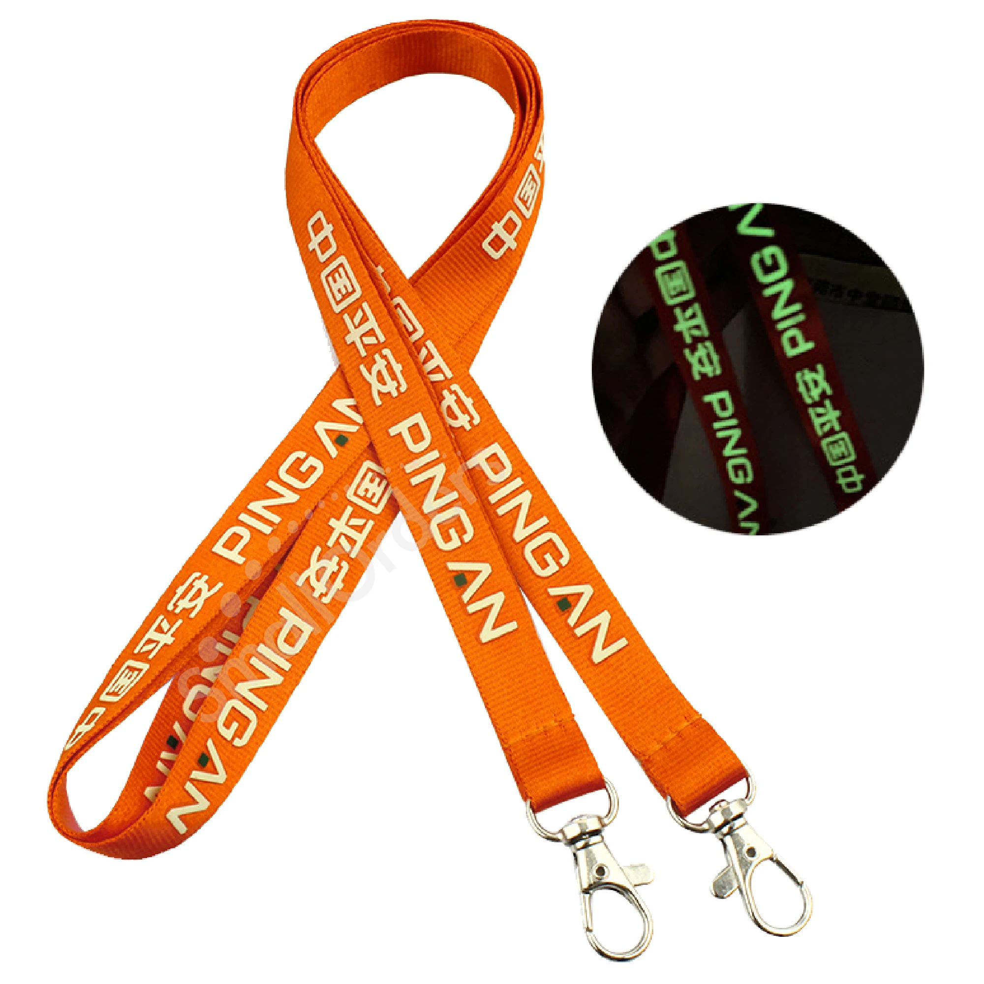 Custom breakaway sublimation blanks lanyard designer printed nylon keychain logo glow lanyard neck wrist tool lanyards strap
