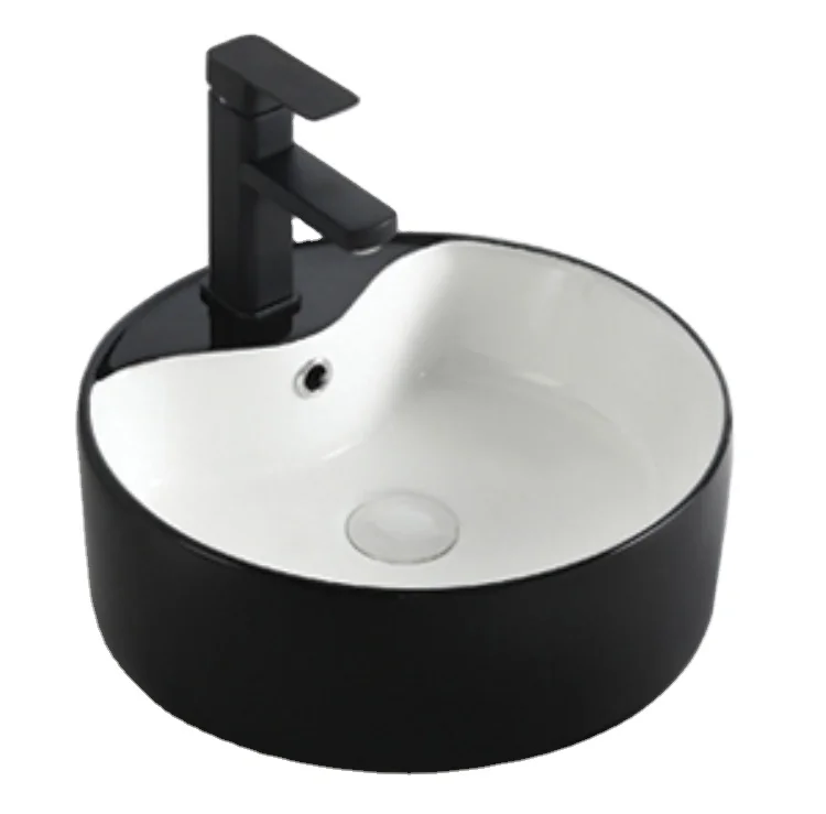 Modern Sanitary Ware Ceramic Table Top Bathroom Color Wash Basin