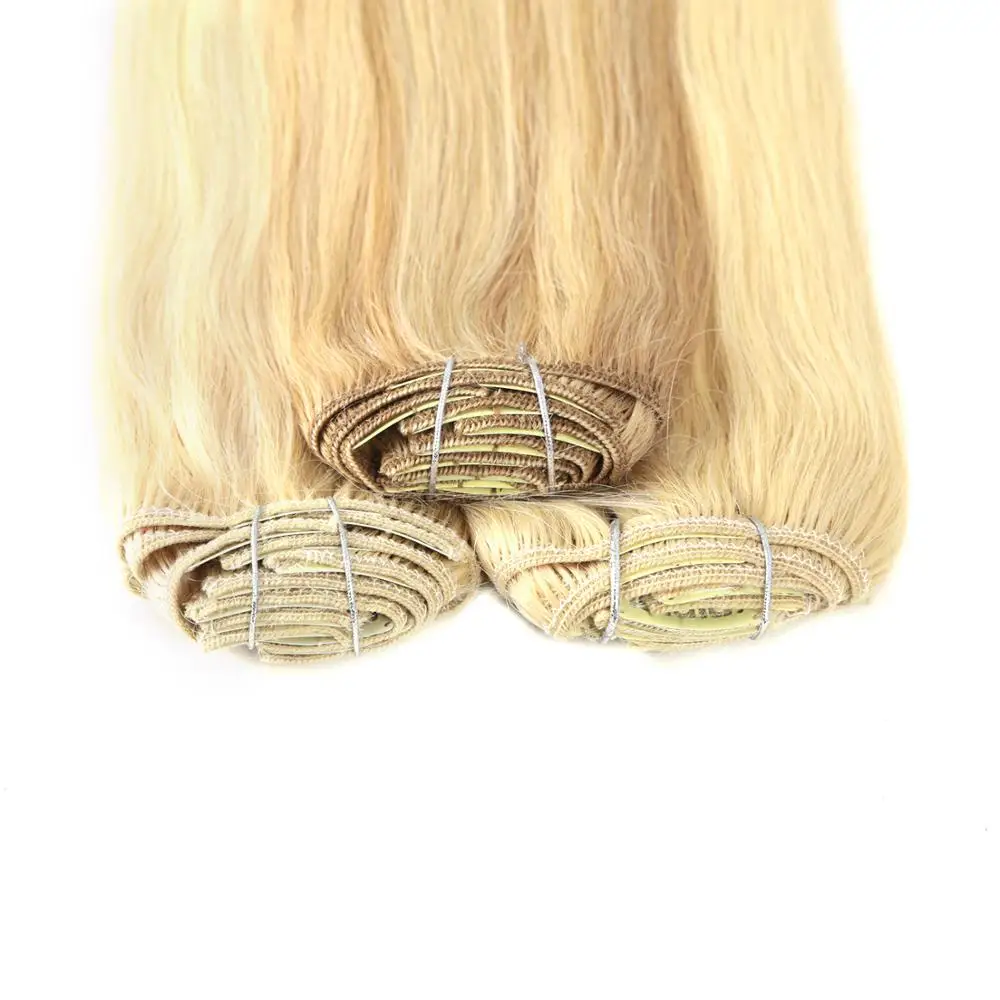 
Neitsi 20inch 7PCS/SET Clip on Remy Human Hair Extensions Straight Clip-ins Hair Double Drawn 