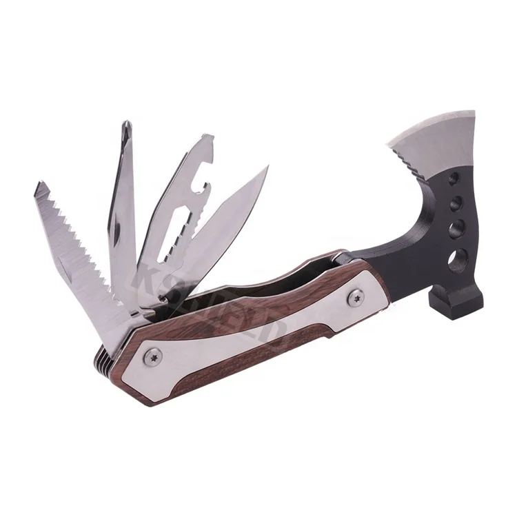 
Hot Sell Popular Camping Tools Multifunctional with sheath Axe hammer 9 in 1hunting axe multifunction camping survive Mining axe 