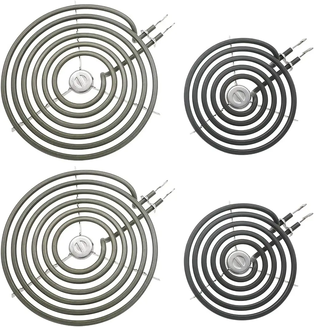 WB30M1 WB30M2 Electrical Stove Oven Range Burner Parts 6 inch and 8inch Surface Heating Element 4 Pack