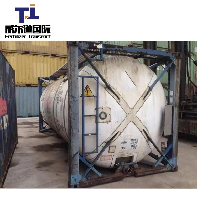Large capacity 28cbm tank container Liquid gas safe transport tank container