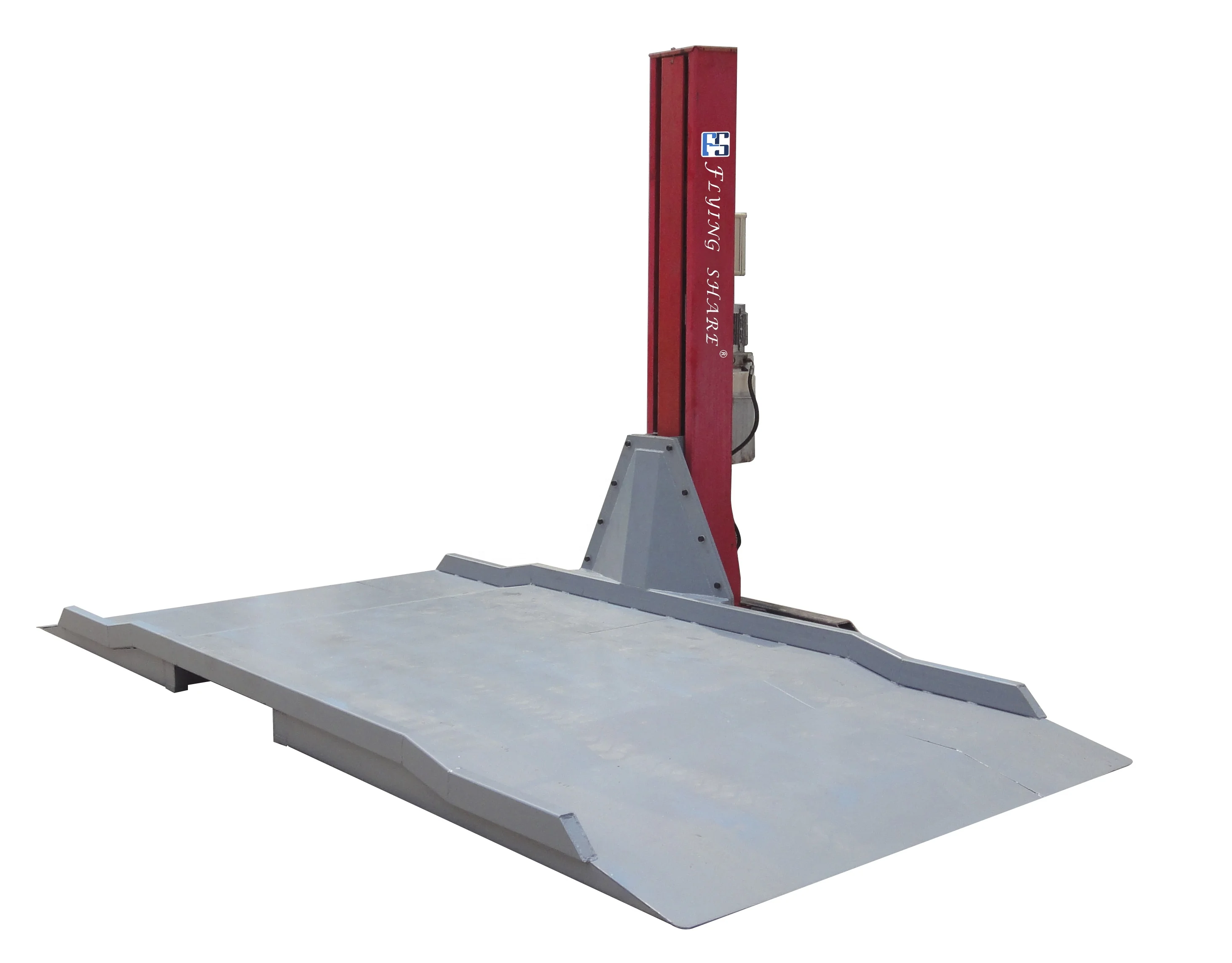Portable 2500 KG hydraulic single post car lift with electric unlocking parking lift