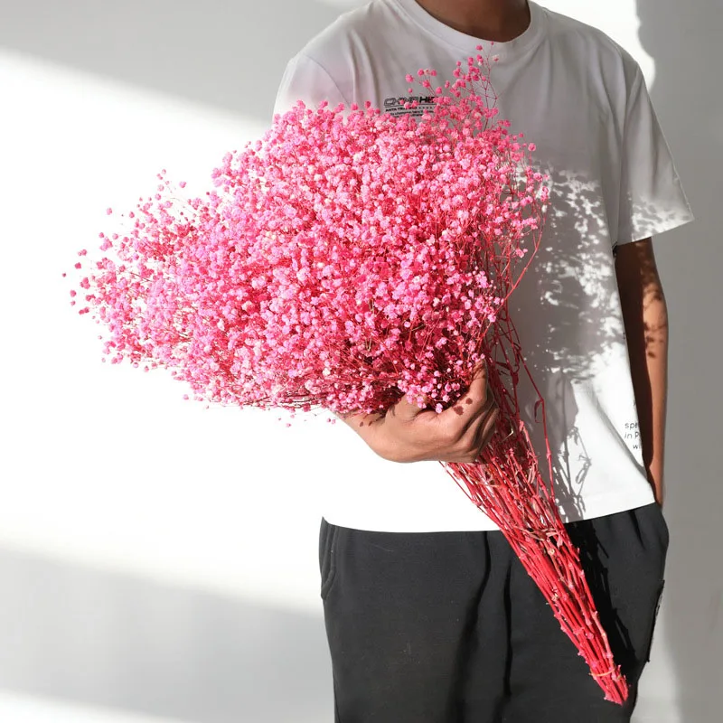 DREA wedding decoration wholesale bulk buy dried flowers dried baby breath flower bouquet 120G