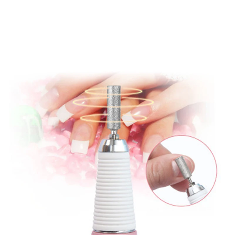 E File Nail Drill Machine with 6 Nail Bits for Acrylic Nail Gel Removing Polishing Machine