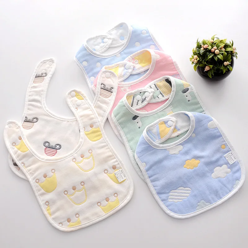 Baby bandana bibs 100% muslin cotton baby bibs for baby