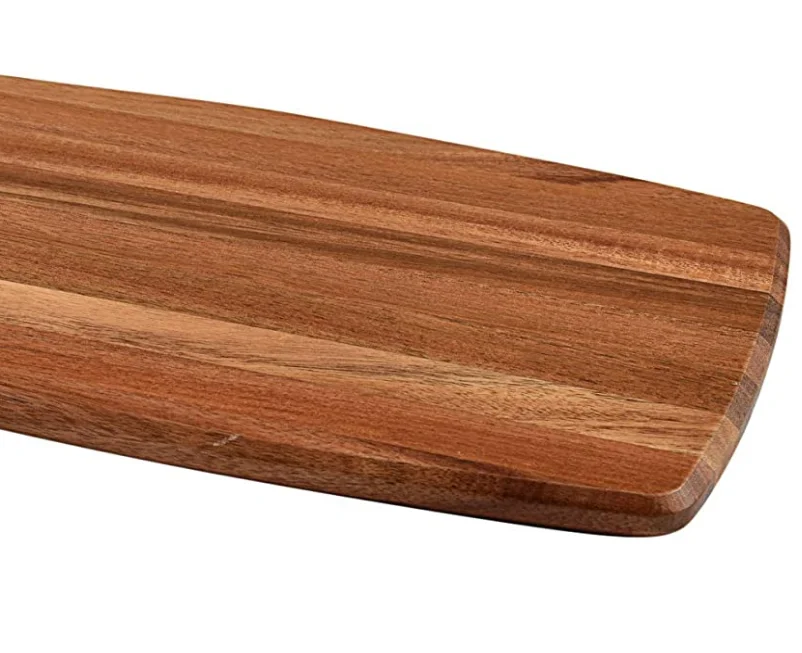 Wooden restaurant fruit cutting board biscuit sushi serving cutting board with handle