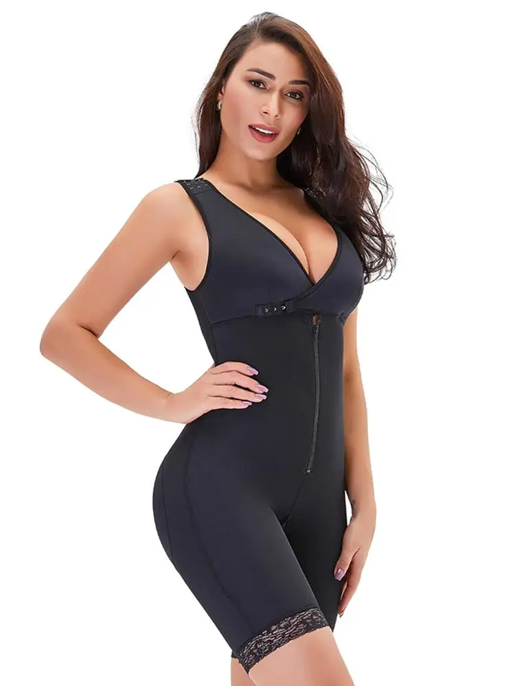 
New Women Body Shaper Slim And Lift Shapewear Butt Lifter High Waist Tummy Control Zipper And Hook Adjustable Bodyshaper 