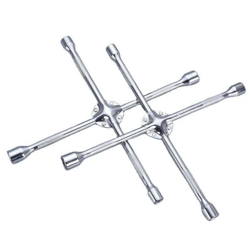 
Universal Cross Wrench 4-Way Lug Tire Spanner Car Cross Wheel Wrench Cross Socket Wrench 