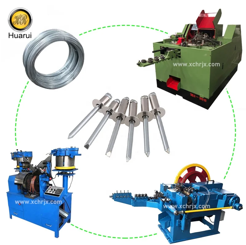 Hot Sale Aluminum Rivet Making Machines High Quality Stainless Rivet Large Flange Aluminum Blind Rivets Making Machinery