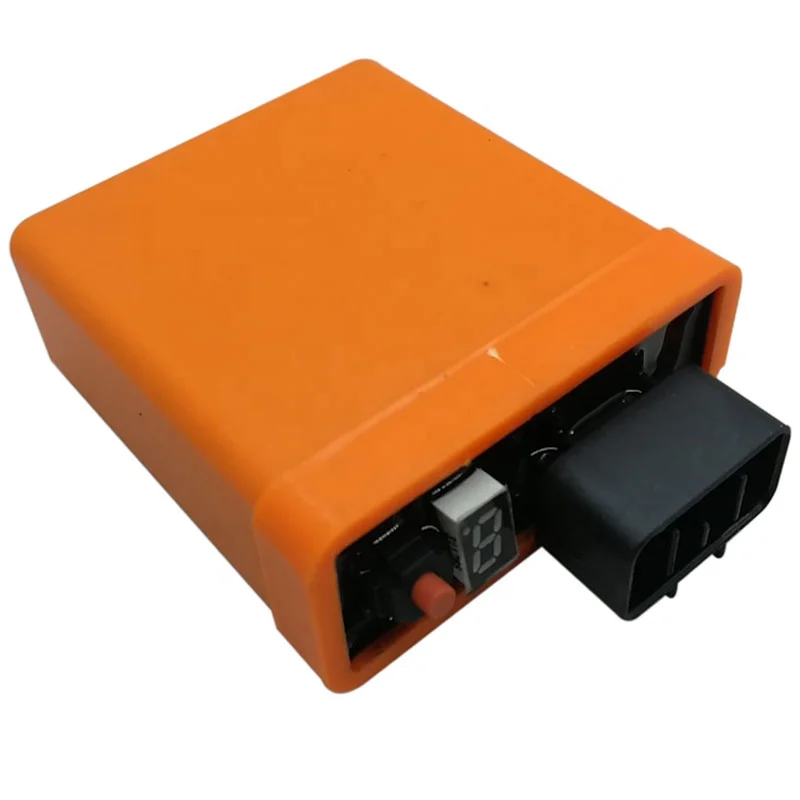 Мотоцикл скутер CDI 9MAP оранжевый регулируемый программируемый гоночный cdi Y125Z 6 контактный блок интерактивного компакт диска для YAMAHA (1600323364952)