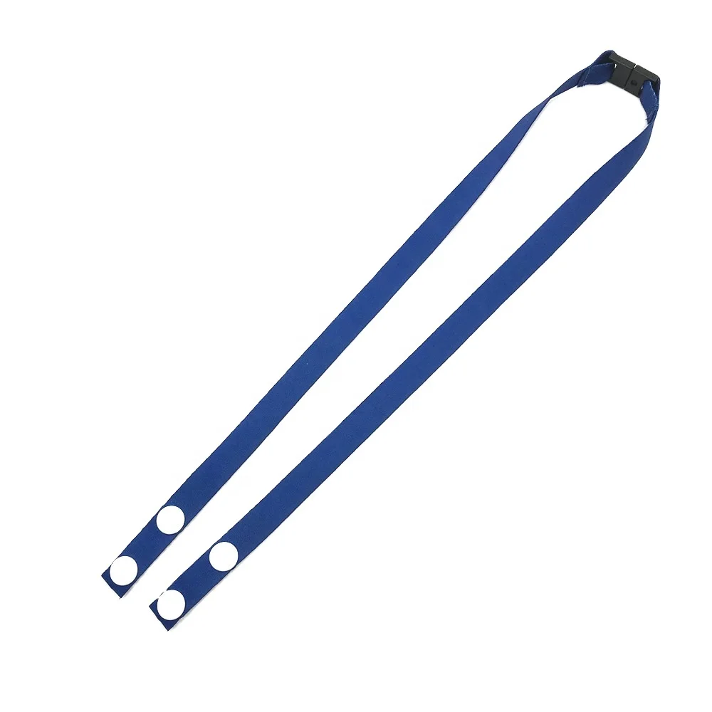 
Hot sell facemask strap lanyard with double clip Adjustable Face Masking Lanyard 