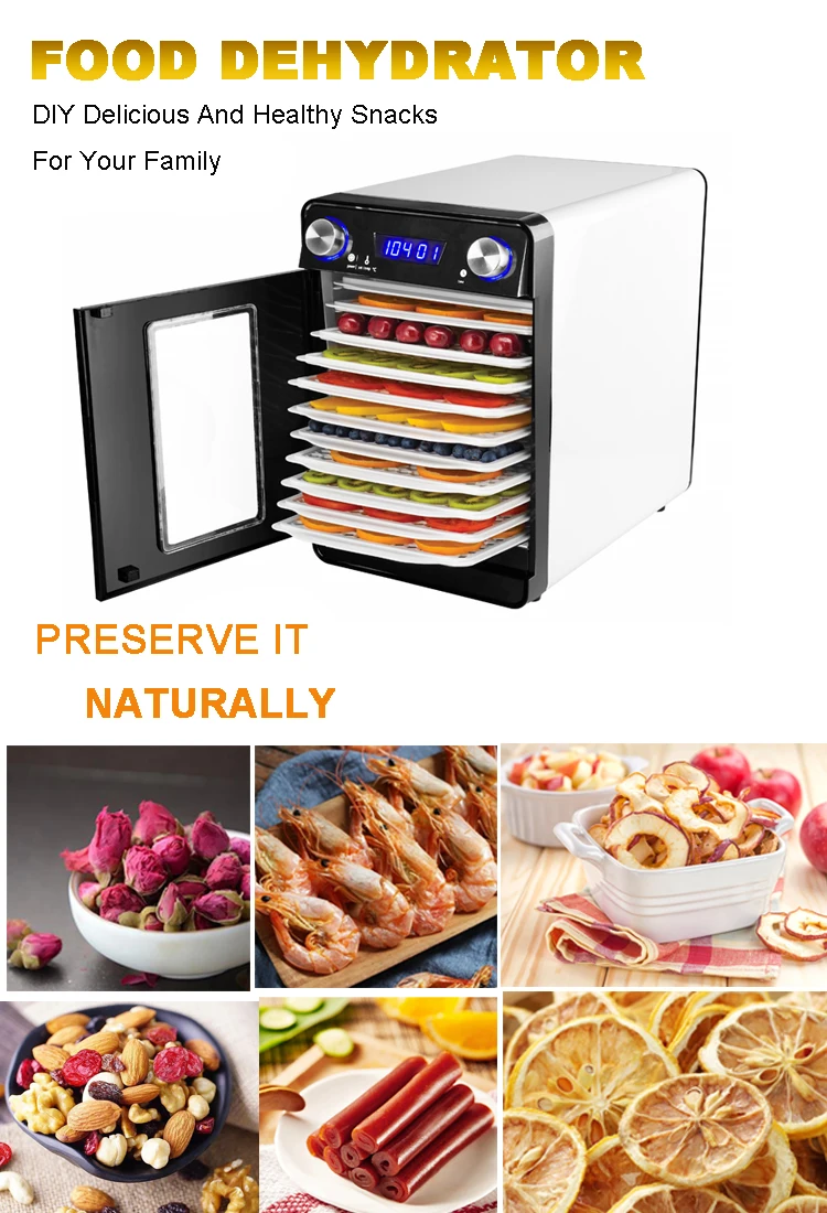 Nutrichef Kitchen Electric Countertop Food Dehydrator