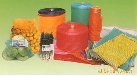 Pe plastic raschel net mesh bag roll packing vegetables fruits