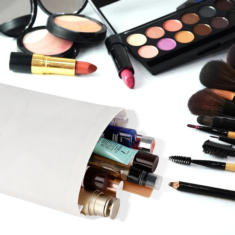 Leopard Pattern Small Canvas Makeup Wallet and Jewelry Travel Pouch for Gift Packaging