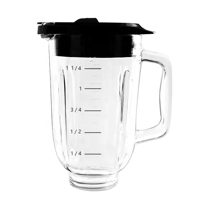 Factory High quality glass blender parts compatible with BLACK + DECKERE replacement kitchen appliances blender glass cup