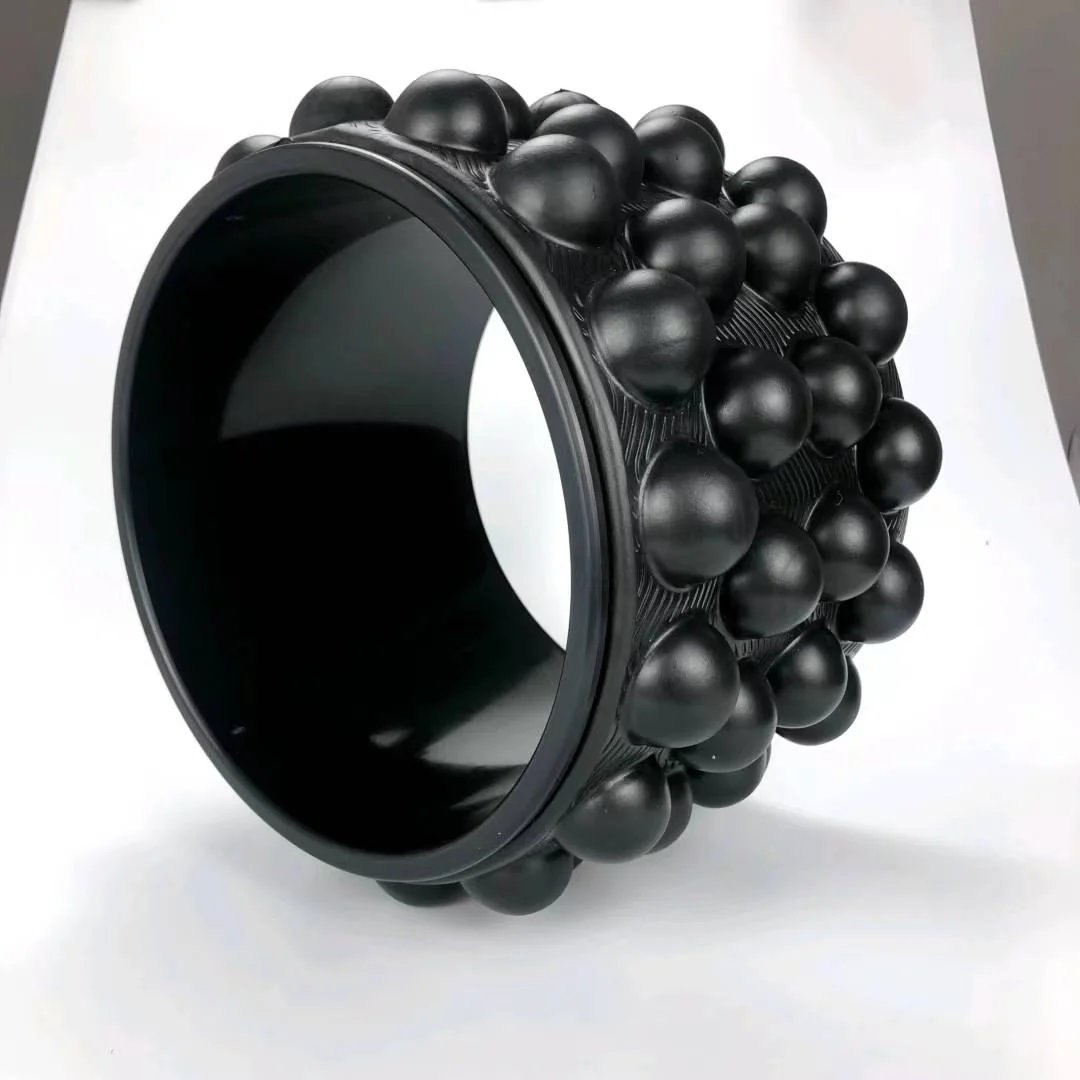 3D Hard customized Massage EVA ABS eco back roller anti slip yoga massage wheel