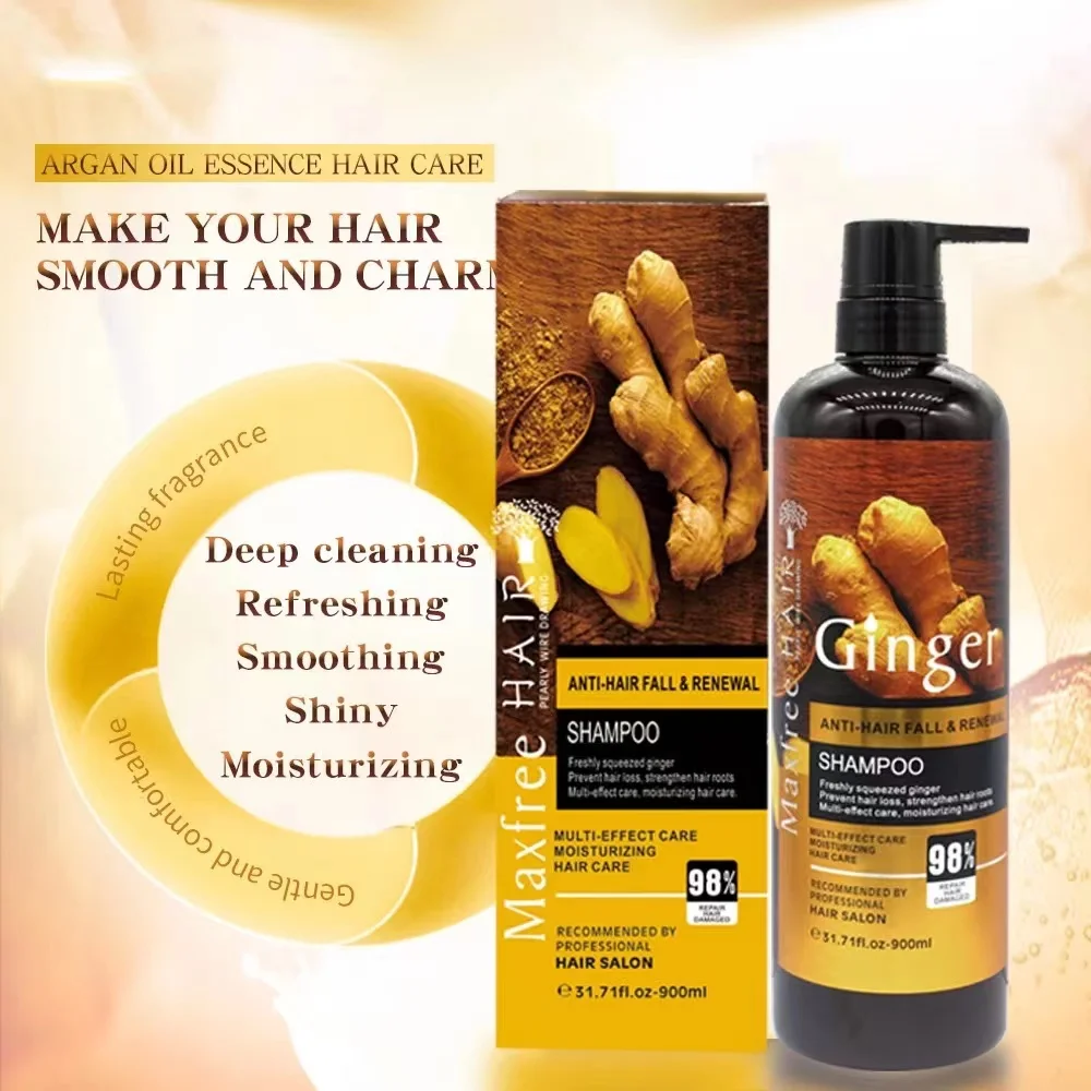 Lowest Prices Guangzhou Hair Care Ginger Juice Growth Shampoo Anti Loss Sulfate