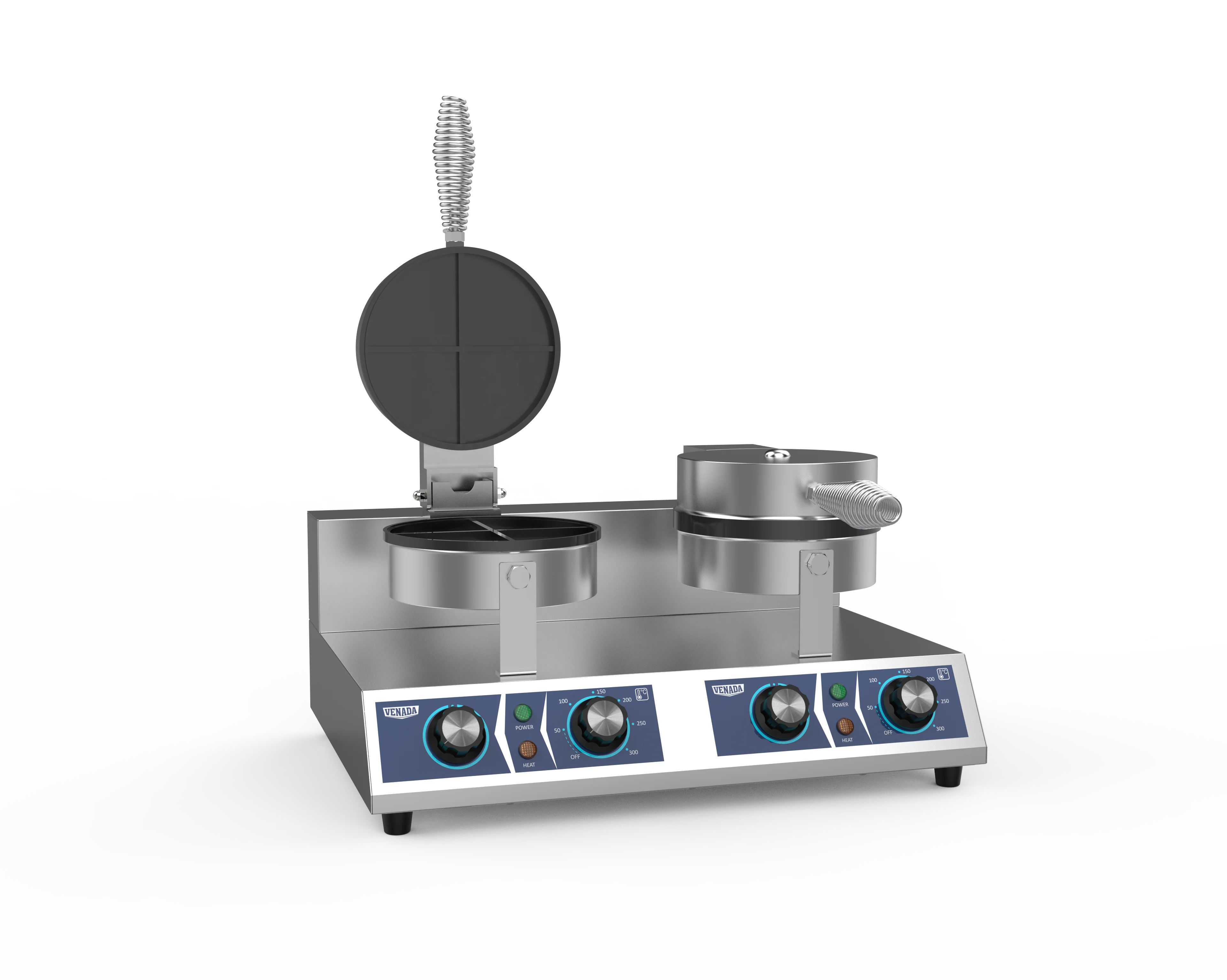 Многофункциональная Коммерческая вафельница для яиц, двойная вафельница, поставщик, вафельница из нержавеющей стали
