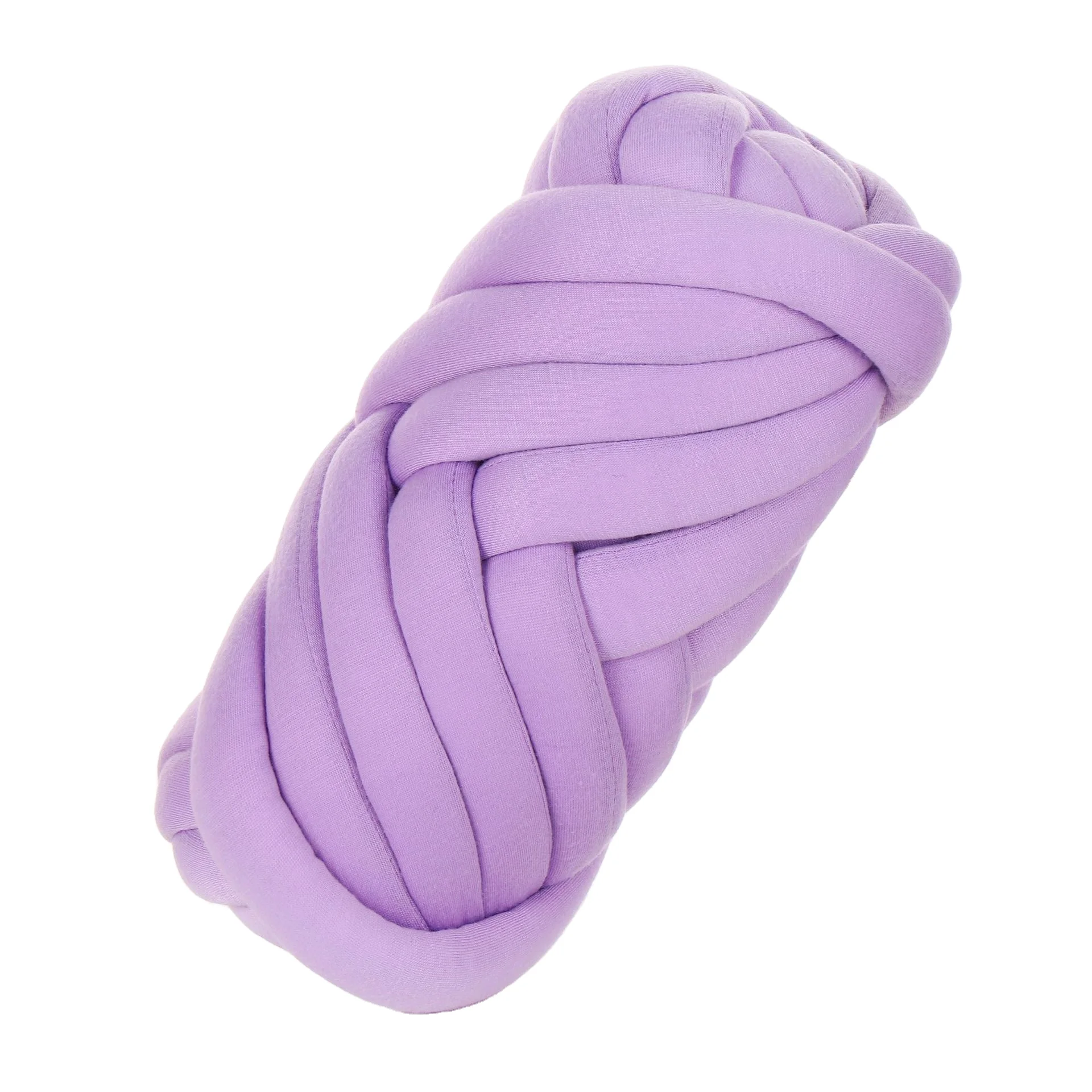 wholesale 100% polyester knitting yarn thick Icelandic wool hand woven blanket roving core filling chunky yarn