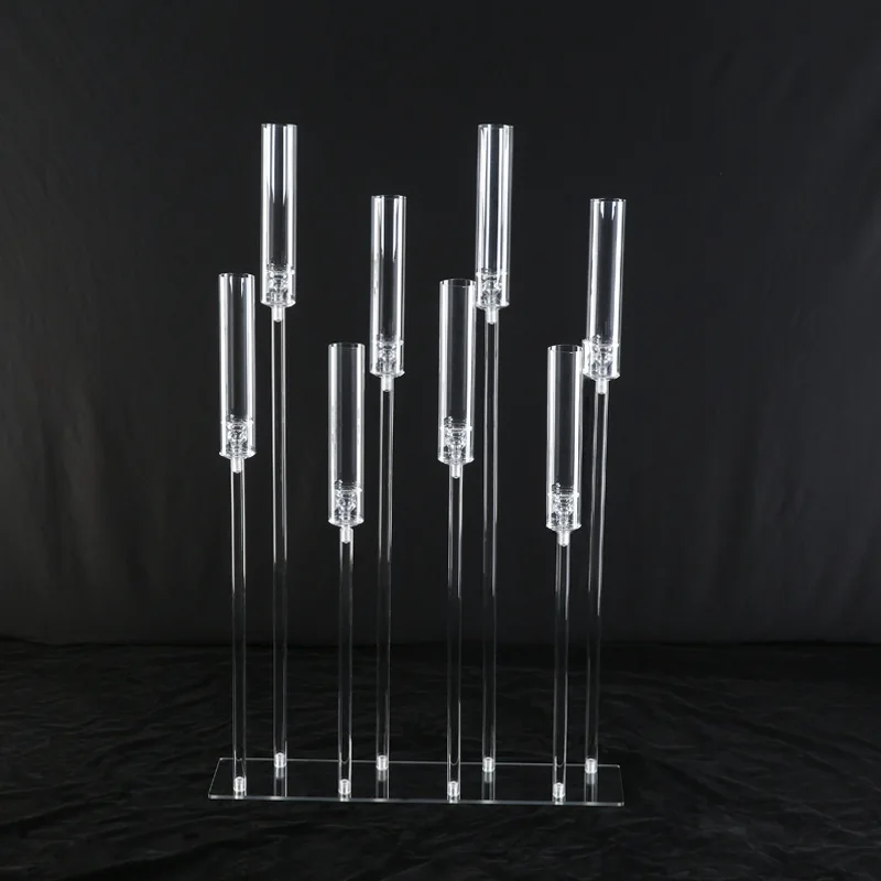 Acrylic Wedding Candle Holder Events Party Supplies Tall Wedding Candlestick Stand For Wedding Centerpieces Table Decoration