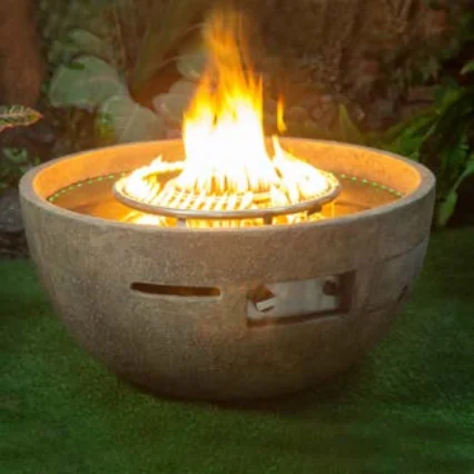 Burner Fire Pit Bonfire Brazier Heater Heavy Duty Fire Bowl Gas Burning Furnace MGO Fireplace Fire Pit Chimenea Heizung Horno