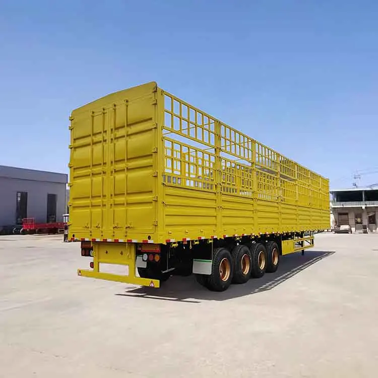 China Manufacture 60T Cargo Transport Fence Semi Trailer Side Wall Semi Trailer