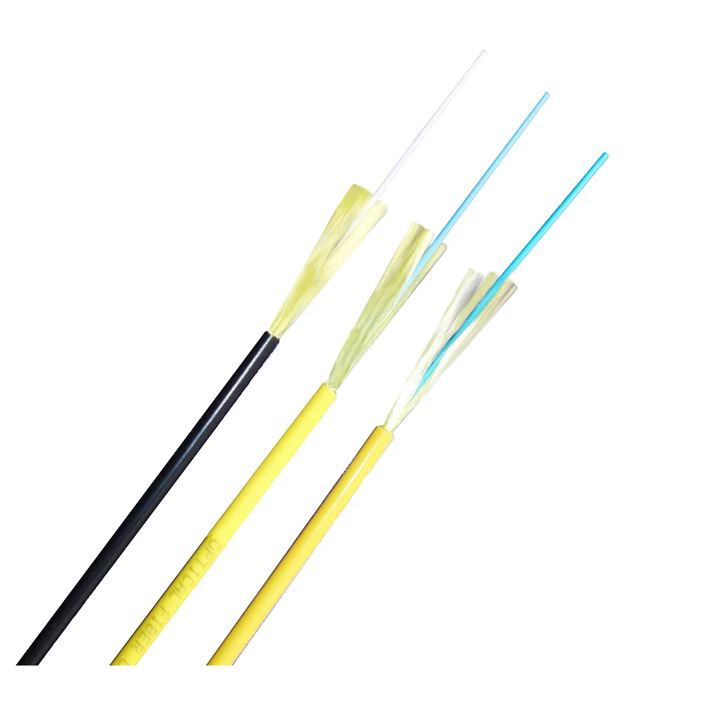 Single Mode G652D Fiber 2mm Simplex Indoor Fiber Optical Cable GJFJV
