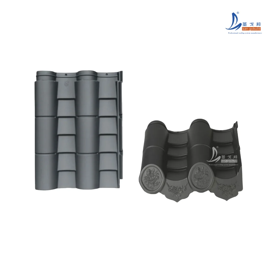 Sangobuild Chinese Style Roof Tile Antique Roofing For Temple, Pagoda, Villa, Shopping Mall, China Town
