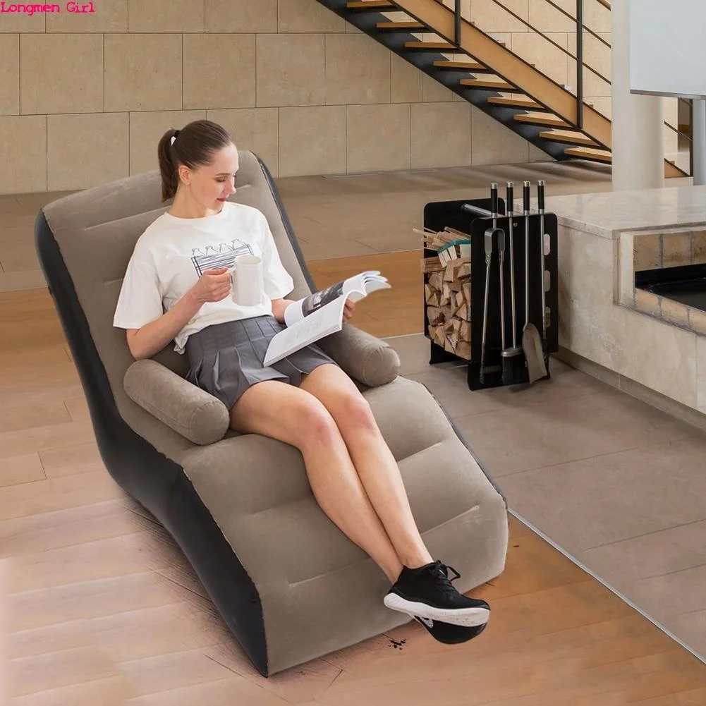 Outdoor Beach Chaise Folding Garden Furniture Camping Picnics Couch Lounger Multifunction Travel Big Sofa Bed Lounger Chair