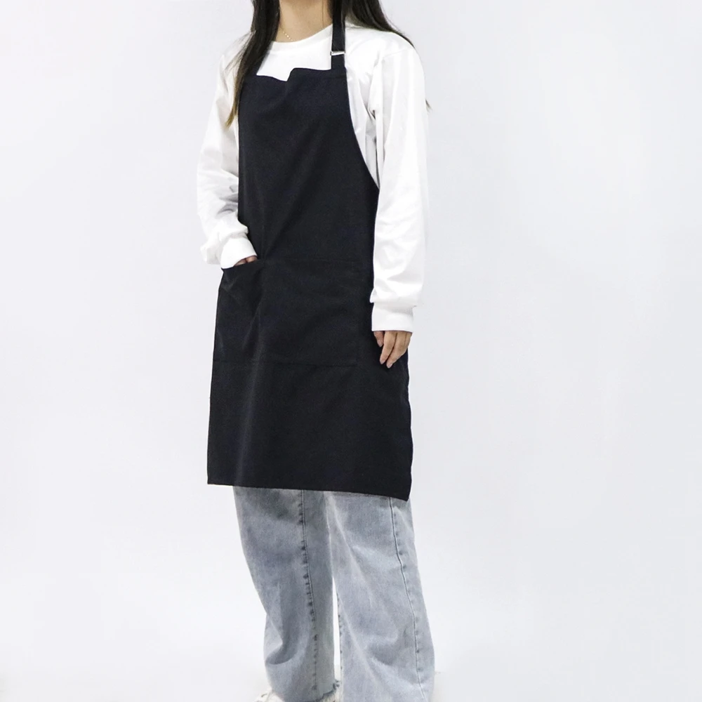 Eternal Eagle pvc industry stylist black apron custom aprons two pockets for sublimation with from china