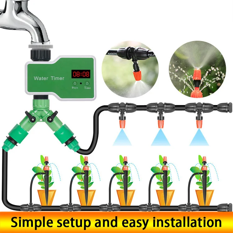 Automatic Irrigation Garden Watering Controller Water Electronic Digital Sprinkler Timer Space Waterproof Gifts Power Outdoor