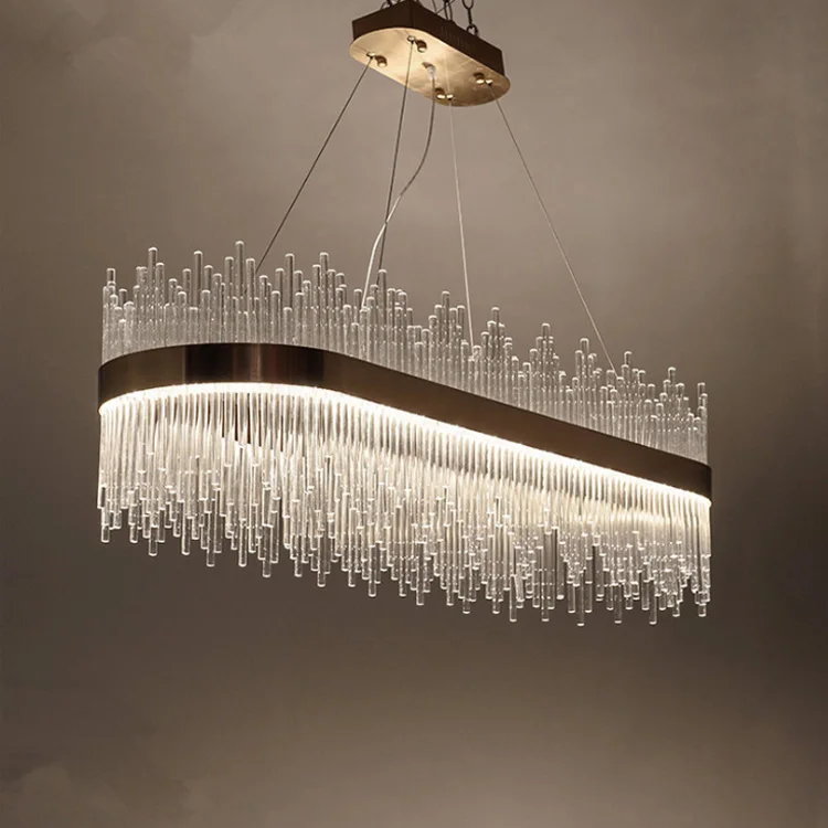 Modern Indoor Lighting dining room chandeliers luxury crystal glass chandelier lamp