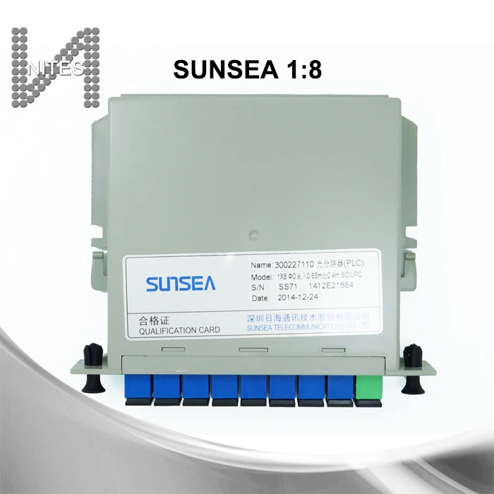 FTTH одномодового SC-APC вставки волоконно-оптических PLC Splitter 1*8