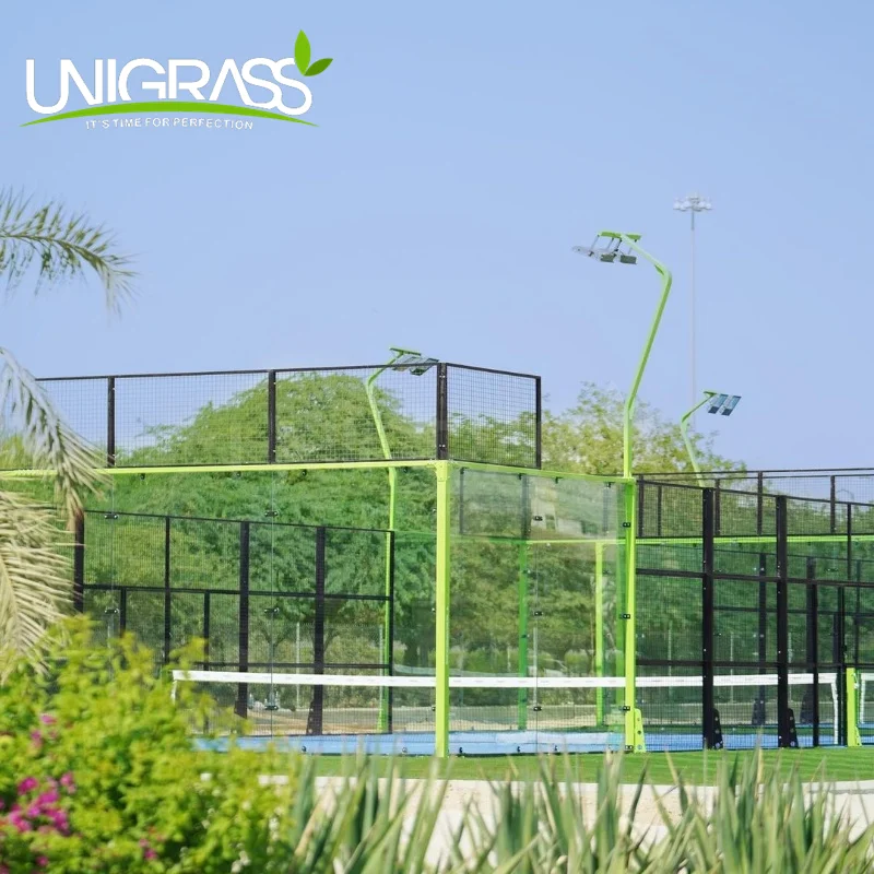 UNI Easy Installation Panoramic Padel Court Build Your Own Safety Outdoor Paddle Tennis System Assembled Safety
