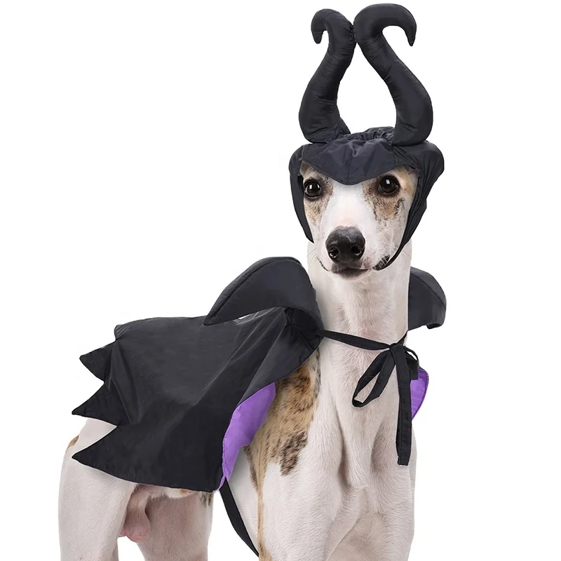 Dog Halloween Costume Funny Pet Maleficent Style Look Cat Suit Pet Outfit Costumes