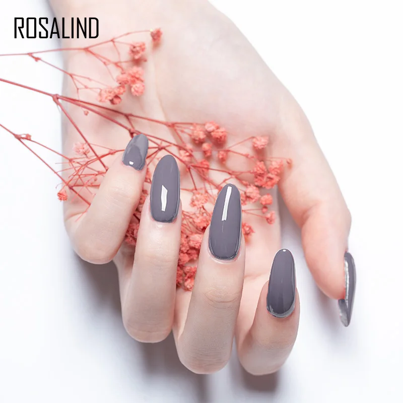 Rosalind товары для ногтей оптом 6 шт./лот 7 мл белая бутылка Цветной Гель-лак набор отмачиваемый oem УФ светодиодный Гель-лак для ногтей для дизайна ногтей