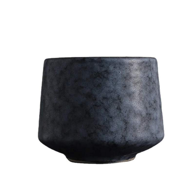 JIXI Japanese Style Big Capacity Ceramic Tea Cup Porcelain Teacups Chinese Kung Fu Cup