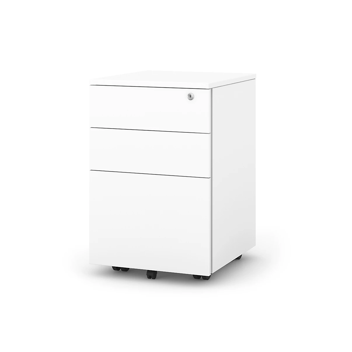 Popular Metal Lockable Mobile Pedestal Steel Structure Office Filing Cabinet Storage with 3 Drawers