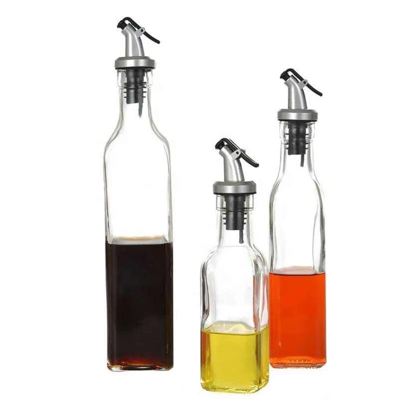 European Style New Design Oil & Vinegar Glass Bottle for Kitchen