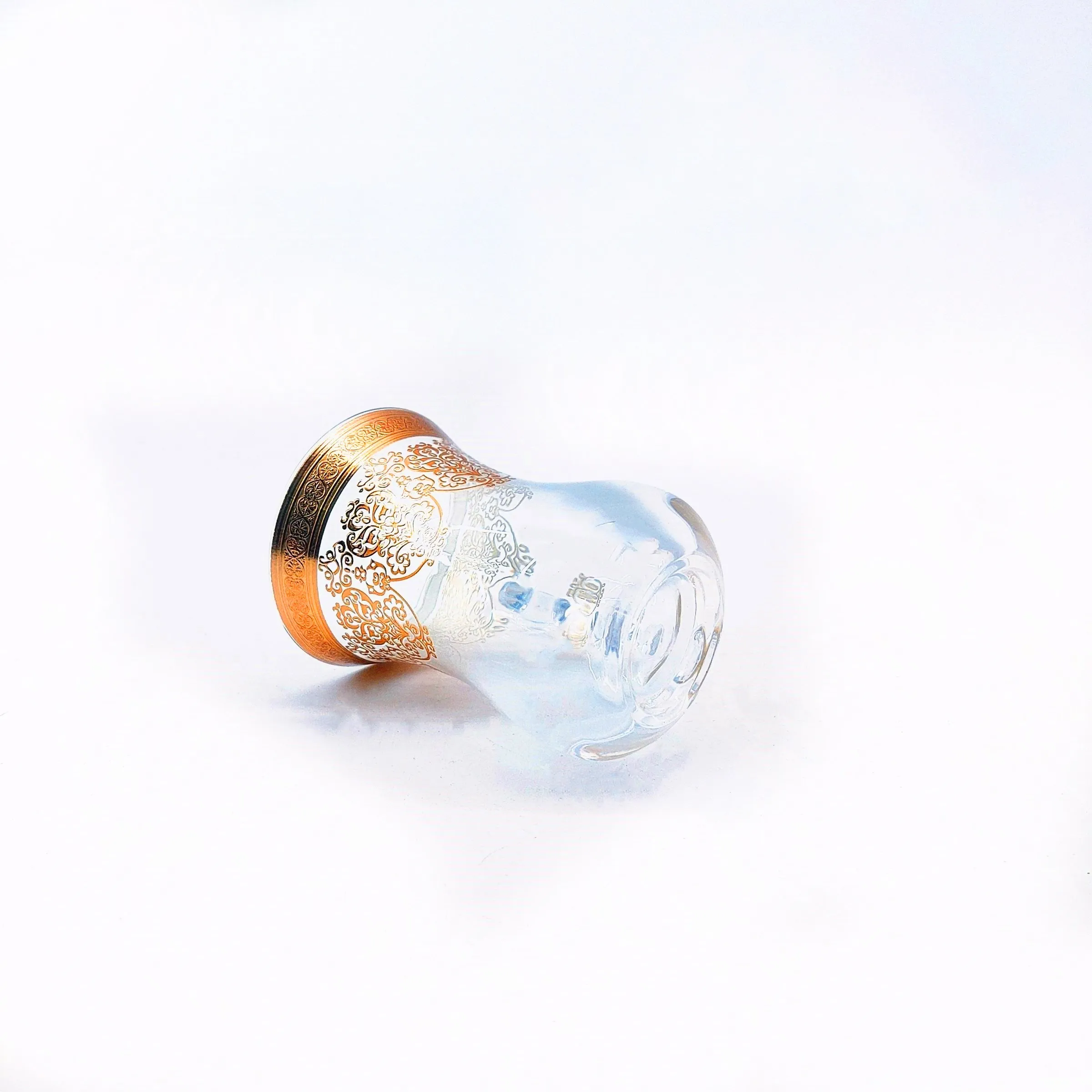 China factory Glass Arabian  painting elegant coffee cup sets for wholesale