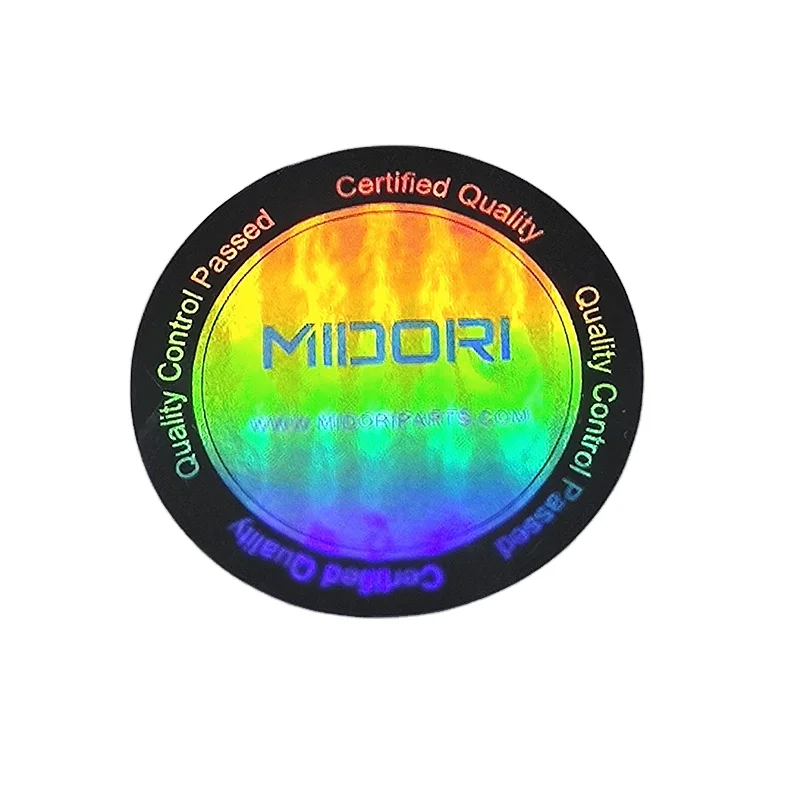 Custom Personalize Round Hologram Sticker 3d Colorful QC pass Hologram Sticker Label