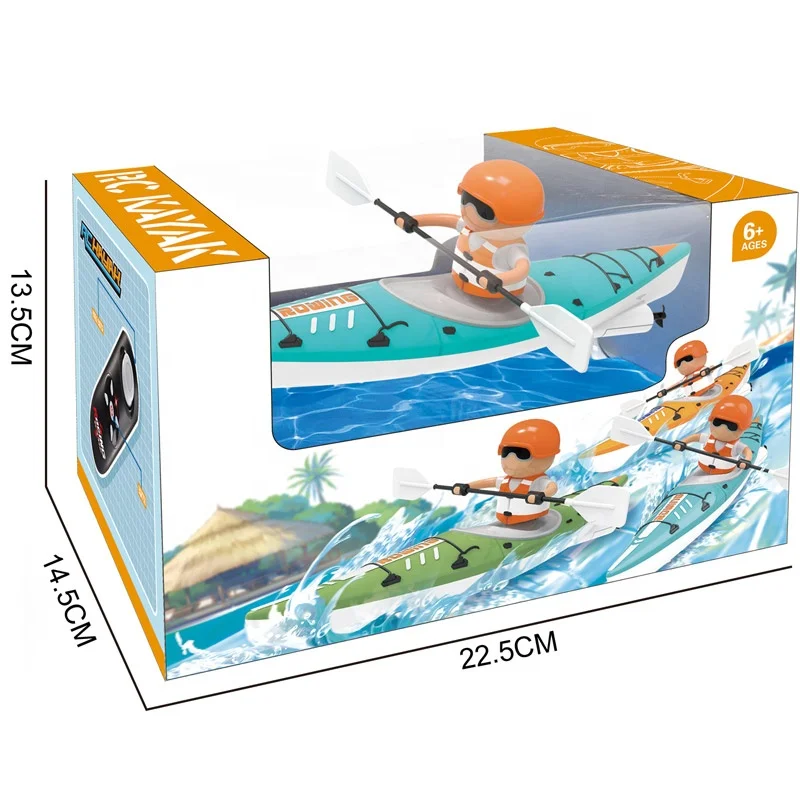 Children water toys 2.4G radio control toy Paddle kayaks small boat rc toy for kids