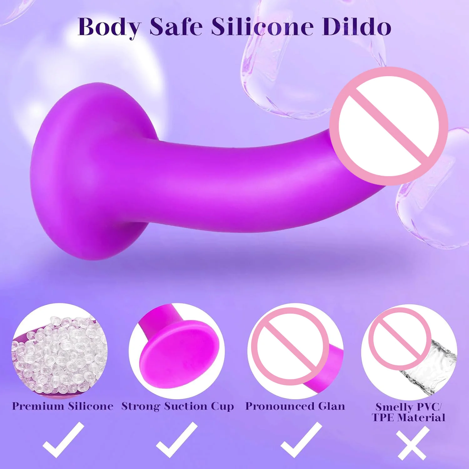 ZWFUN 7 Inch Realistic Silicone Anal Dildo Strap-on Dildo Adult Sex Toys Wearable Strap On Dildo Sex Toy for Men Women Couples