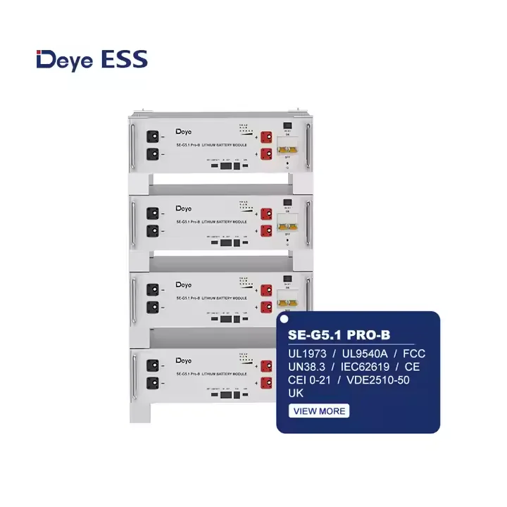 Аккумулятор Deye SE-G5.1 Pro-B LiFePO4 51 2 В 100 А · ч 5 12 кВтч литиевые батареи