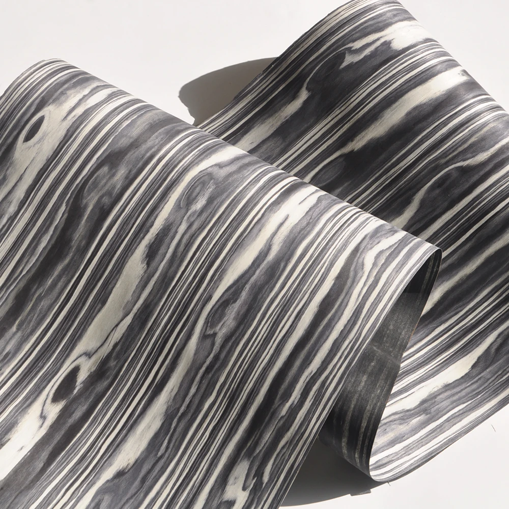 GREENLAND Black White Special Engineered Wood Veneers Size 250x58CM Boat Decking Guitar