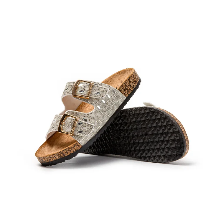 Quality Guarantee Fashionable Lady White Flat Round Toe Sandals For Women 2024 Shoe Lasts Hot Made In China